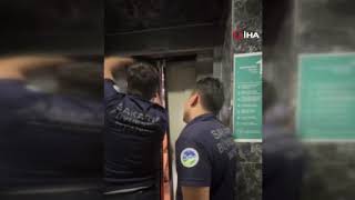 Sağlıkçıların asansörle imtihanı