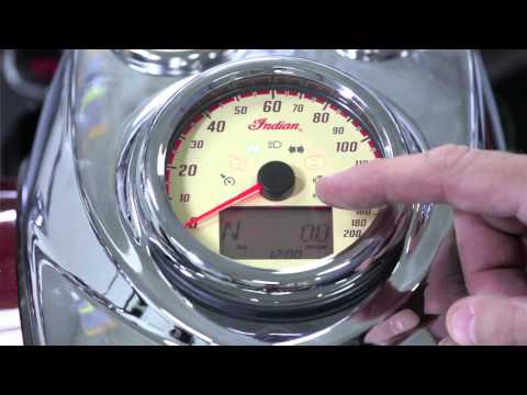 Using the Indian Chief Classic and Chief Vintage Instrument Cluster - Indian Motorcycle