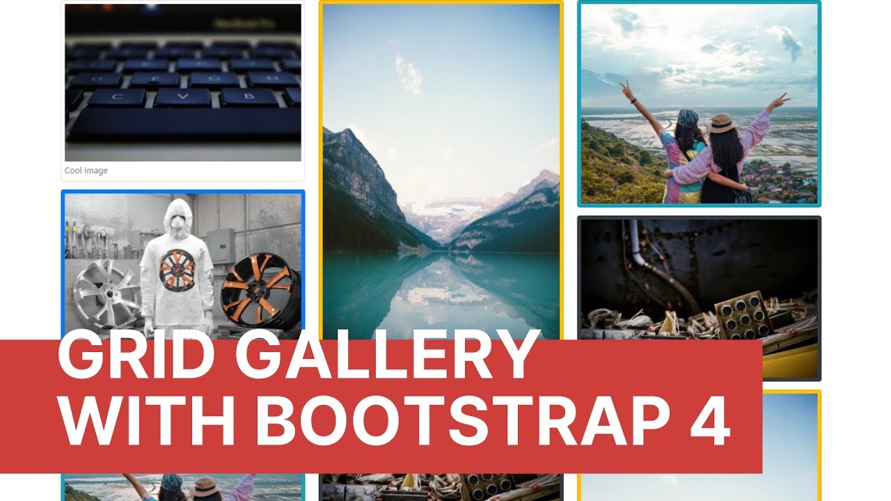 Create Grid Gallery with Bootstrap 4