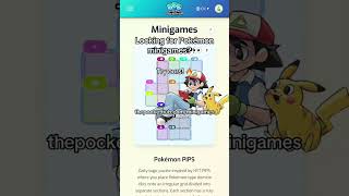 Pokémon minigames? The Pocket Hub 😎