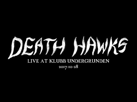 DEATH HAWKS perform "Shining" live at Klubb Undergrunden 2017-10-28