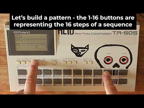 Why i love the Roland TR-505 - How to Step Programme an Old School Acid Beat - Tutorial
