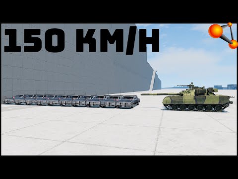 10 ARMORED LIMOUSINE vs TANK! 150 Km/H CRASH TEST! - BeamNg Drive