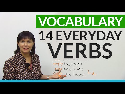 日常生活會使用到的動詞 (English Vocabulary: Verbs for things you do every day!)