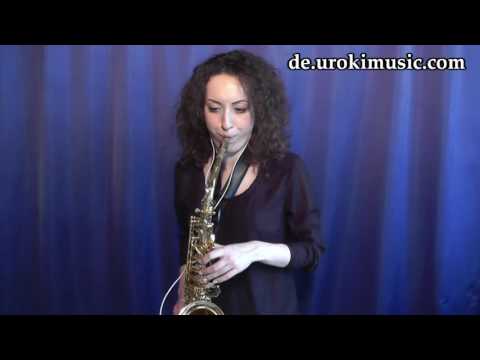 Saxophon Lernen Miley Cyrus Wrecking Ball - Cover Saxophonunterricht Noten Schule Lied Lehrer