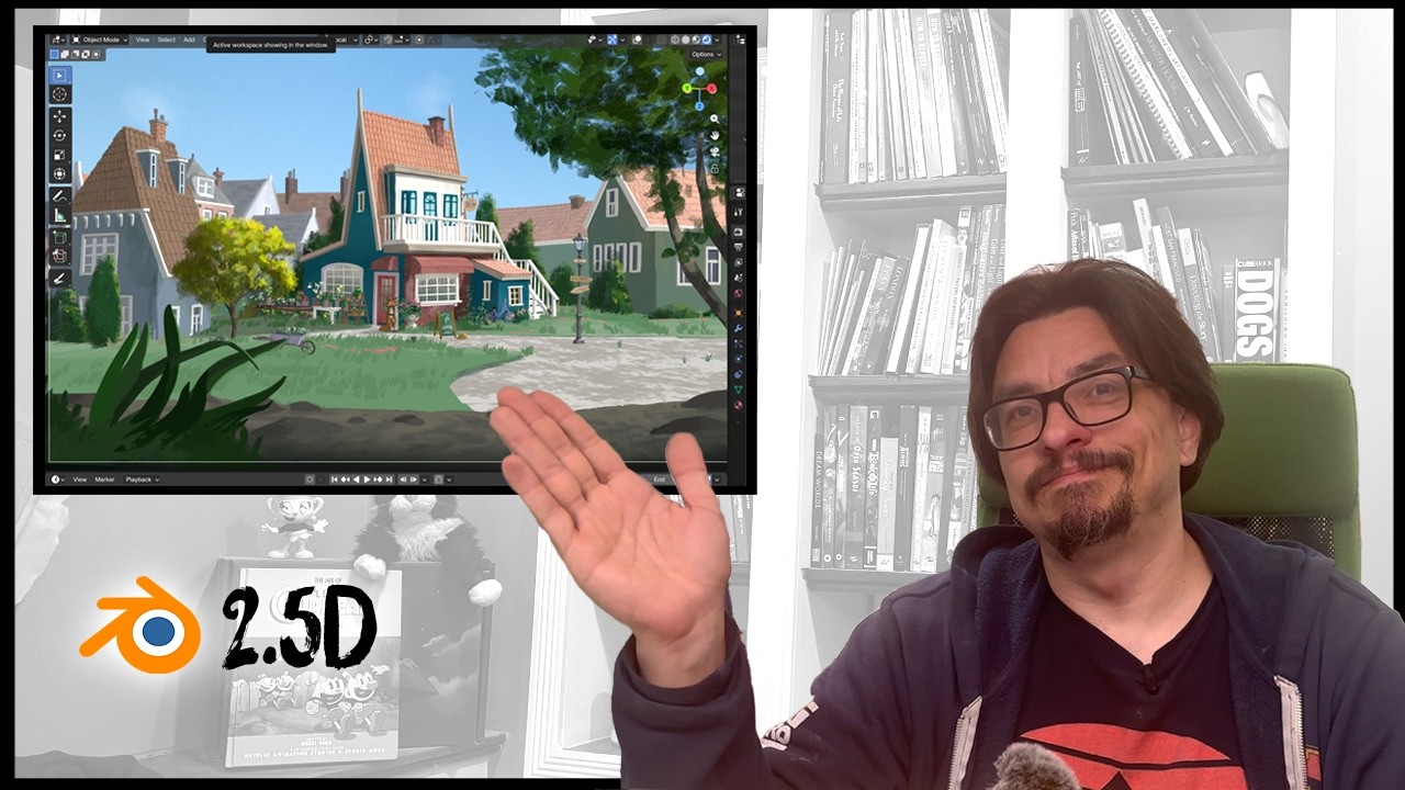 How to turn this Digital Painting into a 2.5D Blender scene with Projection Mapping