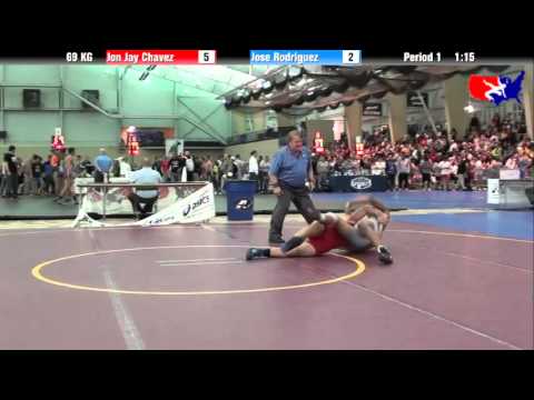 Jon Jay Chavez vs. Jose Rodriguez at 2013 FILA Cadet Nationals - FS