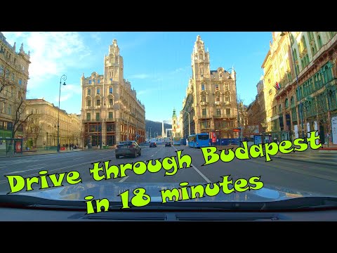 Crossing Budapest in just 18 minutes, uncut 😲 | Virtual drive🚘  |  Subtitles and music