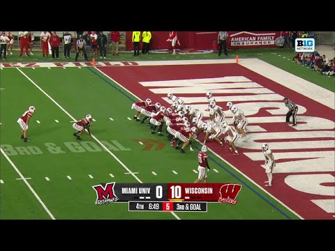 Danny O'Neil's First TD As a Badger vs. Miami (OH) | Wisconsin Football | 08/28/2025