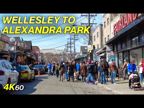 Downtown Wellesley to Alexandra Park Toronto Sunday Walk (April 24, 22)