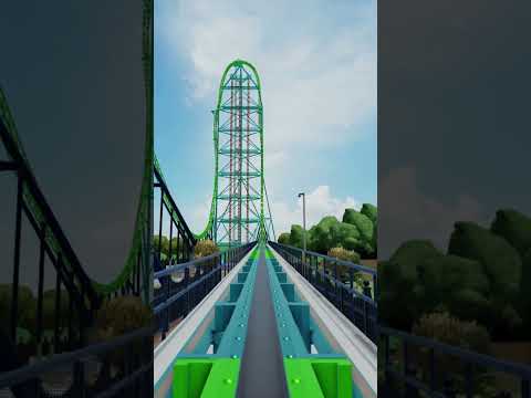 🎢 INSANE Kingda Ka Recreation in Theme Park Tycoon 2! #roblox  #rollercoaster #shorts