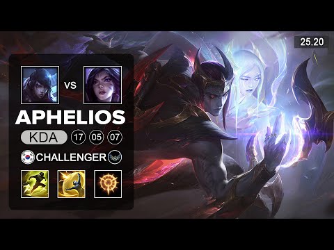 Aphelios vs Kai'Sa ADC - KR Challenger - Patch 25.20 Season 15