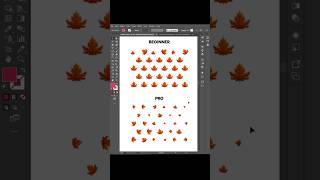 Adobe Illustrator 2026 🌿 Create Random Leaf Patterns Like a PRO #shorts #viral #youtubeshorts