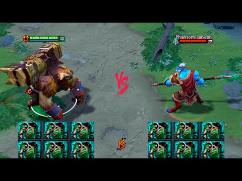 Who will win  Earthshaker 1 vs 1 Phantom Lancer  Dota 2