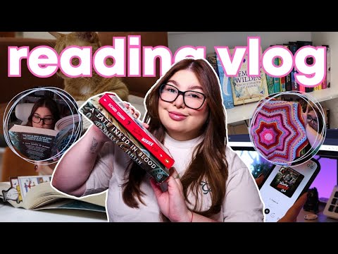 READING VLOG | reading The Thursday Murder Club, a book haul, crocheting, DNF'ing a popular release🔪