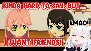 Fubuki Can’t Stop Laughing at Miko’s Character Interactions in Tomodachi Collection