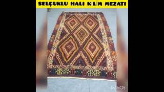 Selçuklu canlı halı kilim mezatı