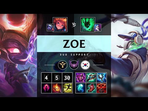 Zoe Support vs Thresh - KR Master Patch 25.04