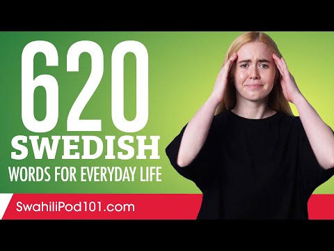 620 Swedish Words for Everyday Life - Basic Vocabulary #31