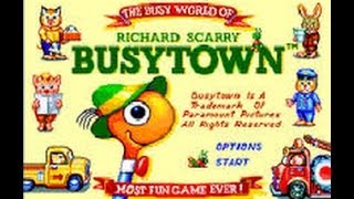 My 5 year old review of Richard Scarry Busytown Sega genesis