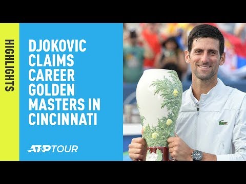 Теннис Highlights: Djokovic Beats Federer in Cincinnati 2018 Final, Clinches Career Golden Masters