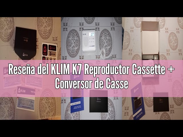 Vídeo relacionado con KLIM K7 Reproductor Cassette - Conversor de Cassette a MP3 - Player Portátil con Micrófono y Altavoz Integrados - Batería Recargable - Auriculares - Tarjeta SD 16 GB - Azul