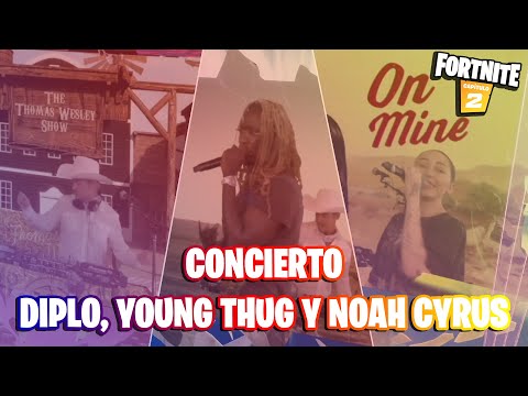 Fortnite: concierto de Diplo (Thomas Wesley), Young Thug y Noah Cyrus en Fiesta Magistral