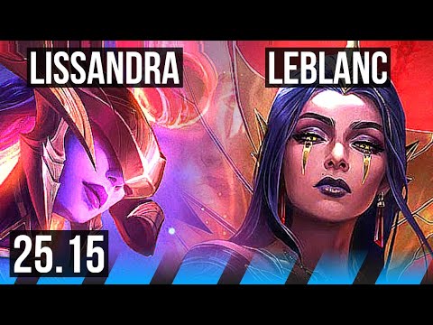 LISSANDRA vs LEBLANC (MID) | KR Master | 25.15
