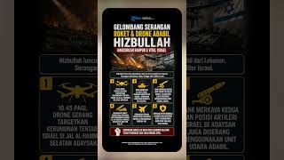 Hizbullah Luncurkan Gelombang Serangan Roket & Drone Ababil, Ranpur hingga Vital Israel Hancur