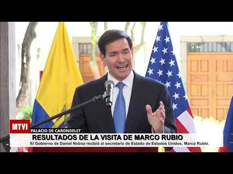 Visita de Marco Rubio al Presidente Daniel Noboa en Carondelet