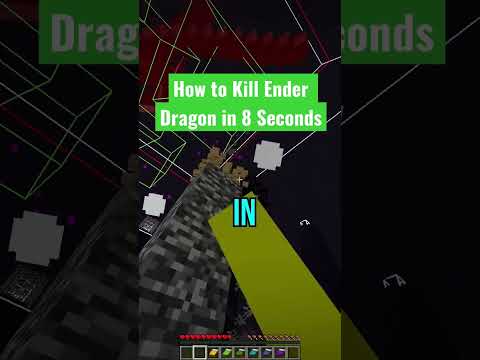 How To One Cycle Ender Dragon (Minecraft) #shorts