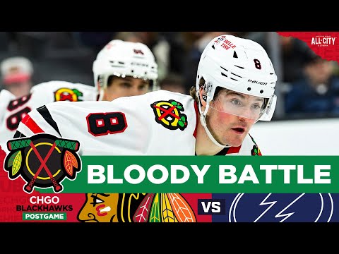 BLACKHAWKS POSTGAME: Ryan Donato WINS Bloody Battle vs Lightning! | CHGO Blackhawks Podcast