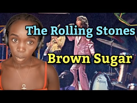 African Girl First Time Hearing Rolling Stones - Brown Sugar - 1971 | REACTION