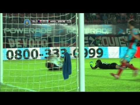 Gol de Buffarini.San Lorenzo 1 Arsenal 0.Fecha 11. Torneo Final 2014.FPT