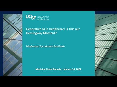 Generative AI in Healthcare: Is This our Hemingway Moment?