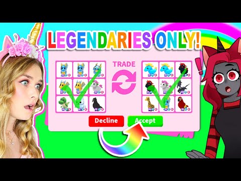 Trading LEGENDARIES ONLY In Adopt Me! (Roblox)
