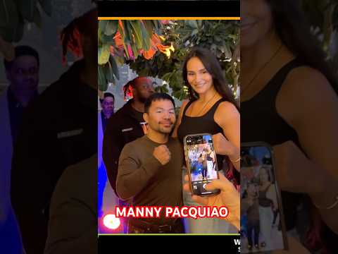 MANNY PACQUIAO MAKES TIME FOR FANS IN DUBAI 🤩