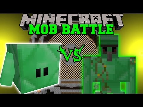 Emerald Blockling vs Golem - Epic Minecraft Showdown!