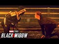 Natasha Romanoff Vs Taskmaster Bridge Fight Scene Black Widow 2021 Movie Clip