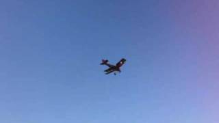 preview picture of video 'German Biplane fly-by, French Plane drops bomb'