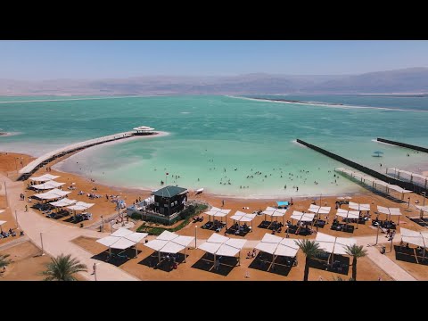 Dead Sea Beaches / Hamei Zohar Beach / Israel  / 2022 / 4K-video  /