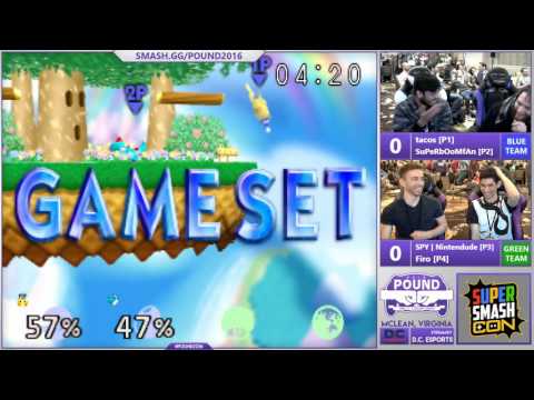 *Pound* 2016 - Doubles Winners Finals - SuPeRbOoMfAn & tacos vs. SPY | Nintendude & Firo