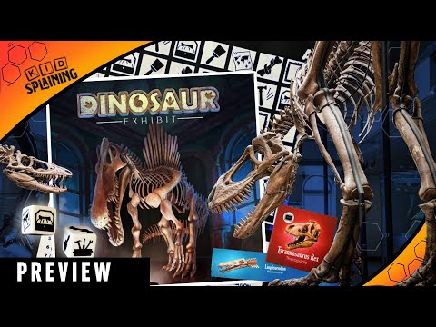 Dinosaur Exhibit Kidsplaining Kickstarter Review | A Family Friendly Roll and Write
