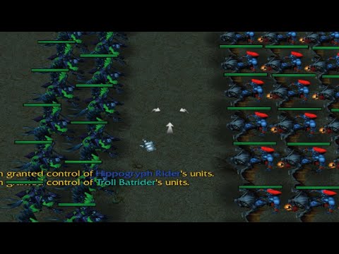 【小黄】25 Hippogryph Rider vs 60 Troll Batrider (All FullGrade)