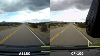 preview picture of video 'Windshield Hit Video - Comparing Blacksys CF-100 to the A118C'