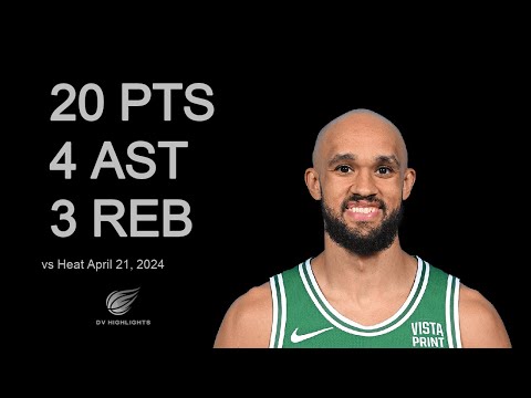 Derrick White vs Heat 20 pts 4 ast 3 reb | April 21, 2024 |