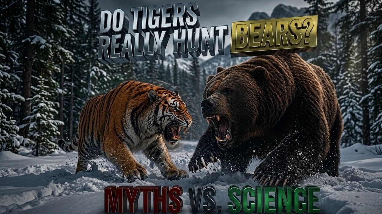 Do Tigers Hunt Bears? Myths vs. Science  ( Tiger vs Bear )