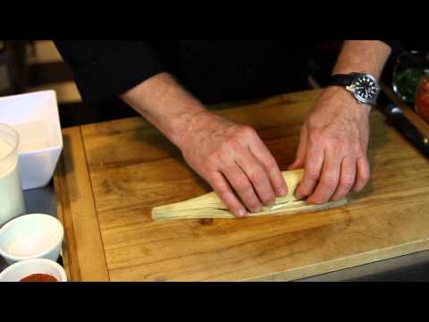 Red Chili Brisket Tamales With Cilantro & Sour Cream : Mexican & Southwestern Dishes