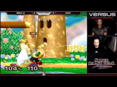 Versus Melee Weekly 1/10/16 - Losers Semis - Smilez (Fox) vs Eliott (Peach)
