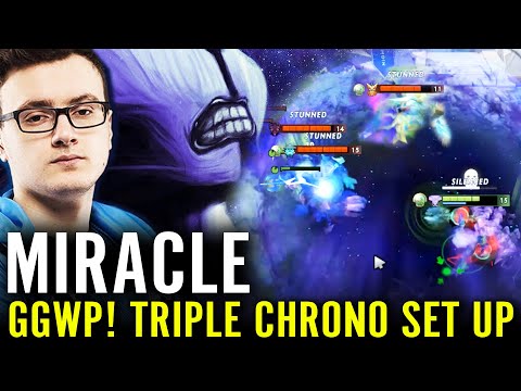 Epical Set-up! MIRACLE Triple Chronosphere Faceless Void - IMMORTAL CARRY of Nigma Dota 2 Gameplay